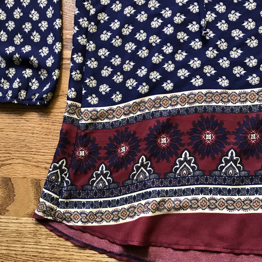 NWT Border Print Swing Dress